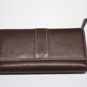Coach Brown Trifold Wallet